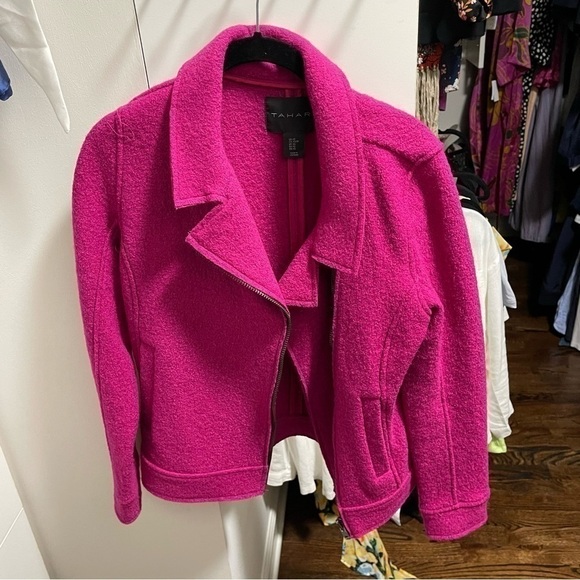BARBIE core pink Tahari wool blazer - Picture 4 of 8